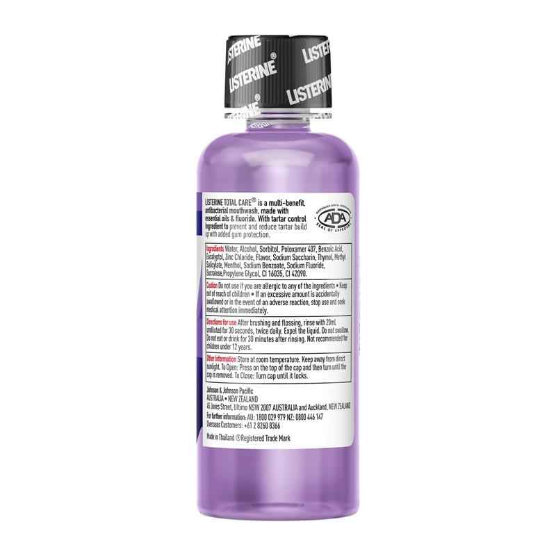 Listerine Total Care Antibacterial Mouthwash Clean Mint 100mL