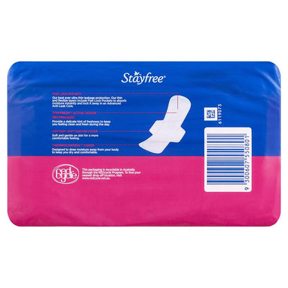 Stayfree Ultra Thin Super Sanitary Pads With Wings 20 Pack
