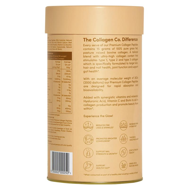 The Collagen Co Premium Collagen Peptides Passionfruit Mango 560g