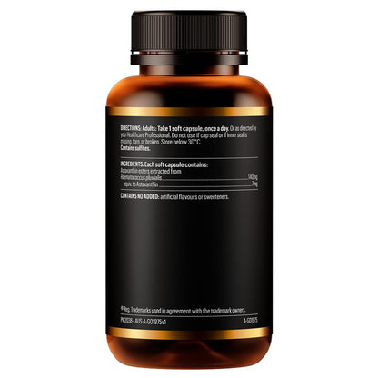 GO Healthy Astaxanthin Antioxidant High Strength 90 Soft Capsules Exclusive Size