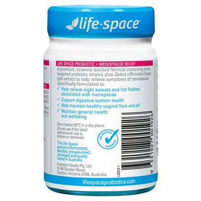 Life-Space Probiotic + Menopause Relief 30 Capsules
