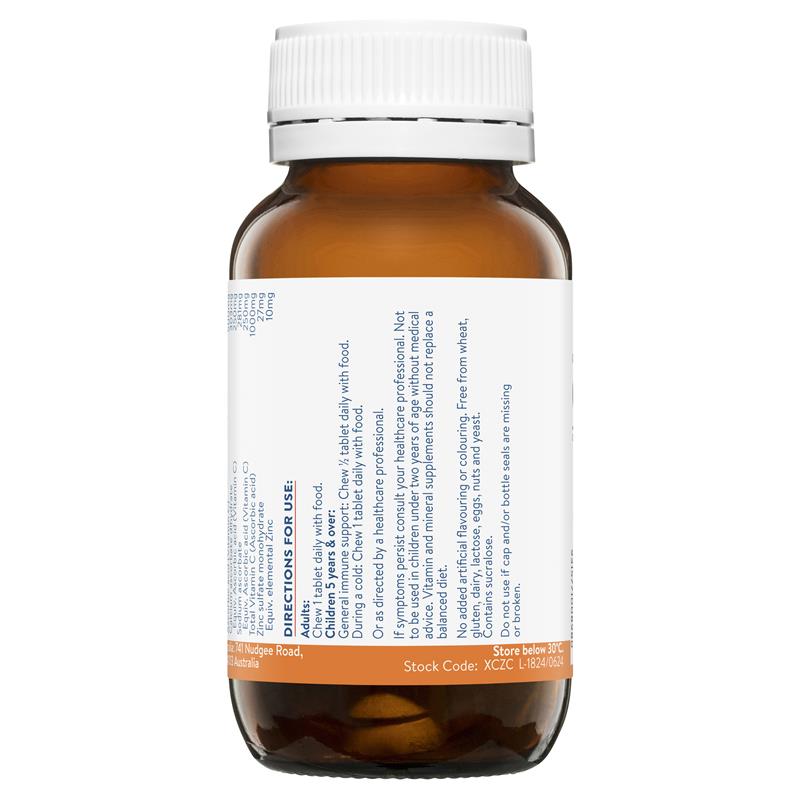 Ethical Nutrients Extra C Zingles Orange 50 Tablets