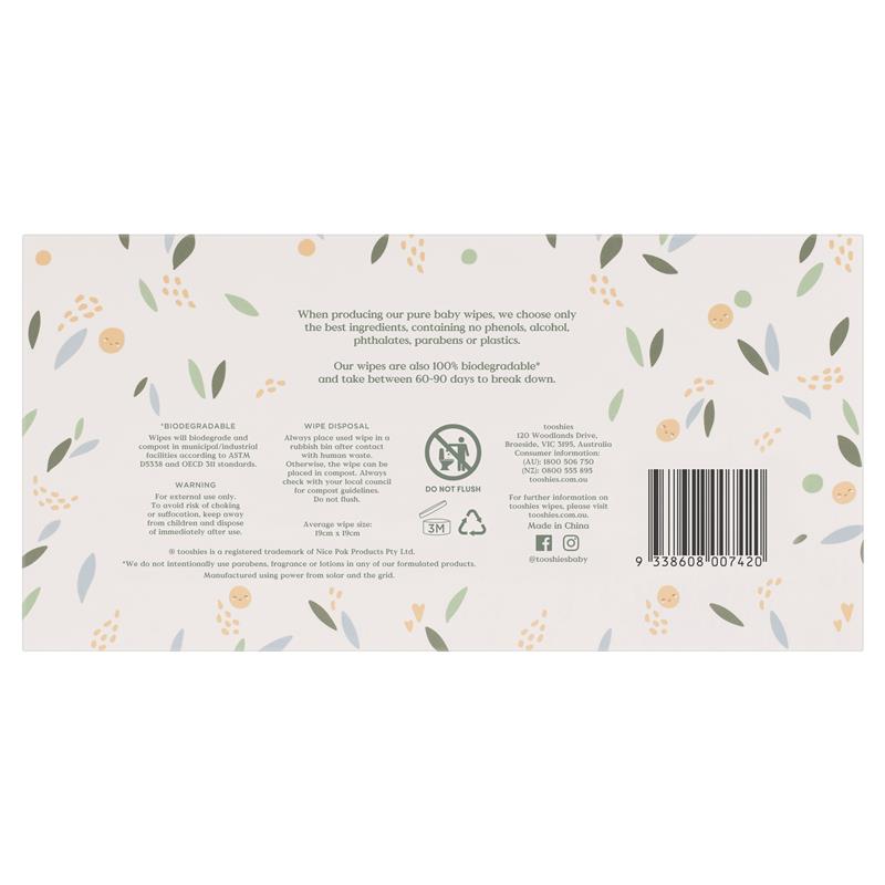 Tooshies Dry Wipes 70 pack