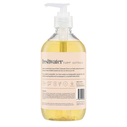 Freshwater Farm Australia Mandarin + Cedarwood Oil Revitalising Castile Hand Wash 500ml