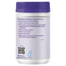 Henry Blooms Tri-Magnesium Citrate 900mg 150 Capsules Bulk Pack