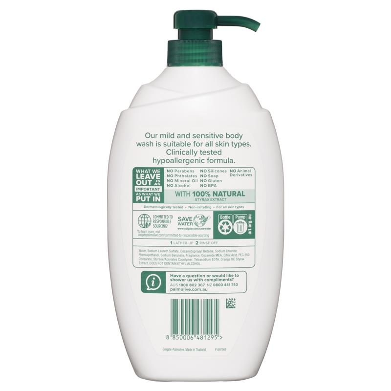 Palmolive Naturals Body Wash Mild & Sensitive 1L