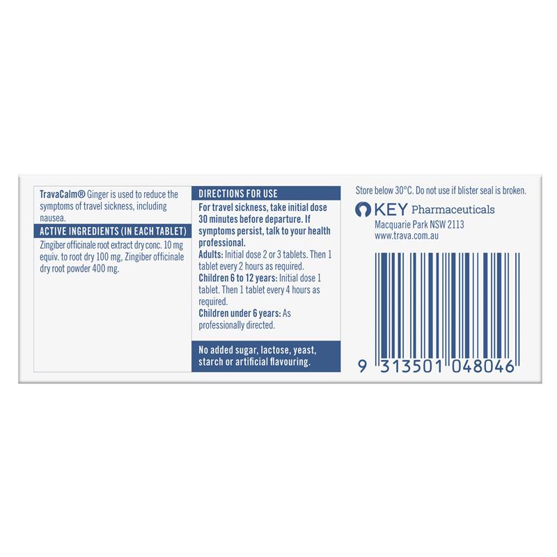 Travacalm Ginger 10 Tablets