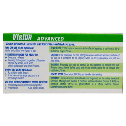 Visine Advanced Relief Eye Drops 15mL