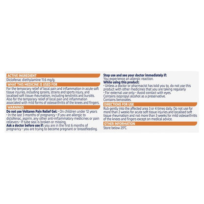 Voltaren Pain Relief Gel 20g