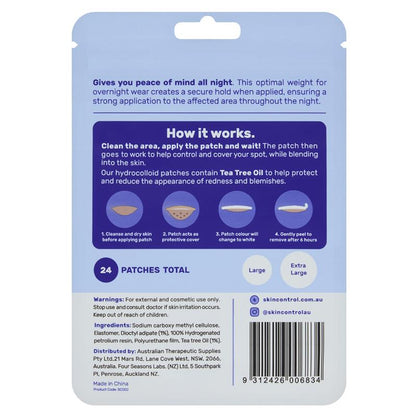 Skin Control Pimple Patches PM Overnight Wear 24 Patches