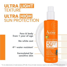 Avene Sunsitive Sunscreen Children Spray SPF 50+ 200ml