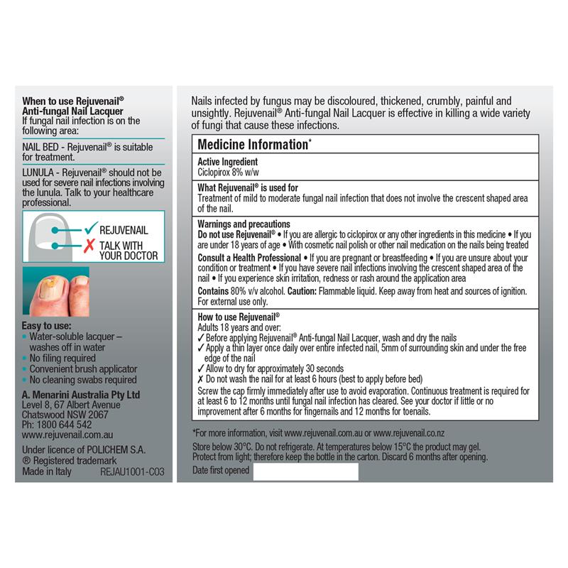 Rejuvenail Antifungal Nail Solution 6.6ml
