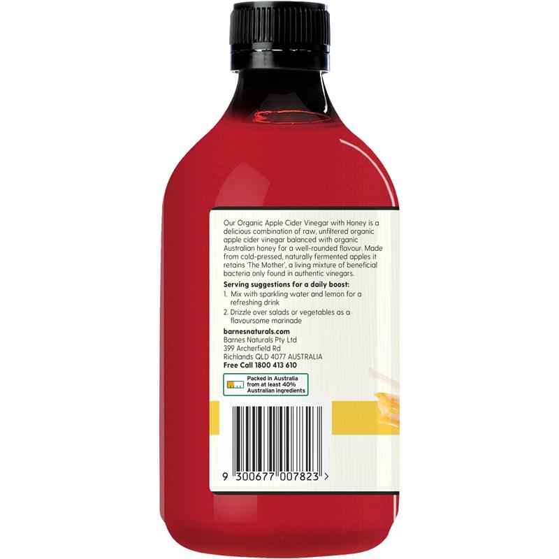 Organic Apple Cider Vinegar with Honey, 500ml