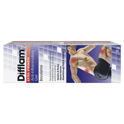 Difflam Anti Inflammatory Extra Strength Gel 5% 75g