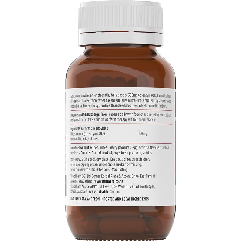 Nutra-Life CoQ10 300mg 60 Capsules