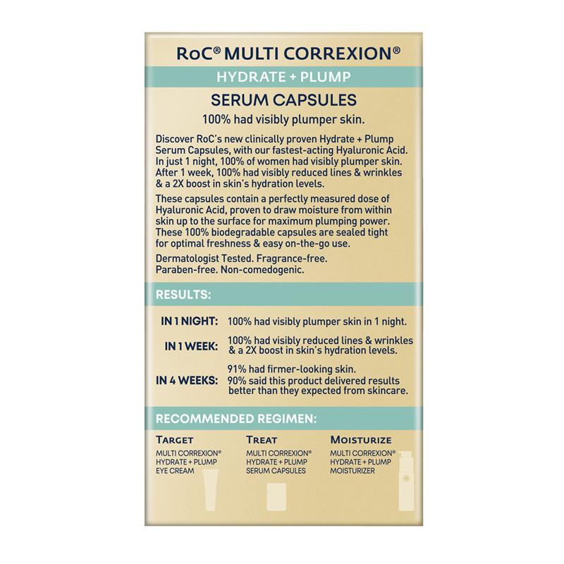 RoC Multi Correxion Hydrate & Plump Night Serum Capsules 30 Pieces