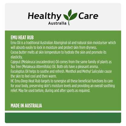 Healthy Care Emu Arthritis & Muscle Rub 50g