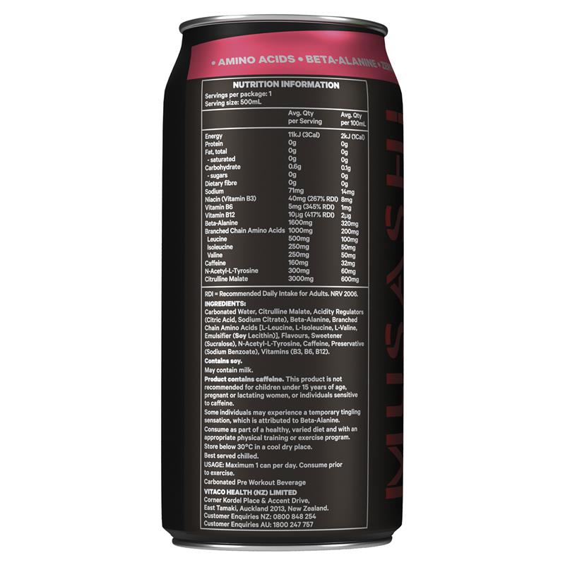 Musashi Energy Watermelon 500ml