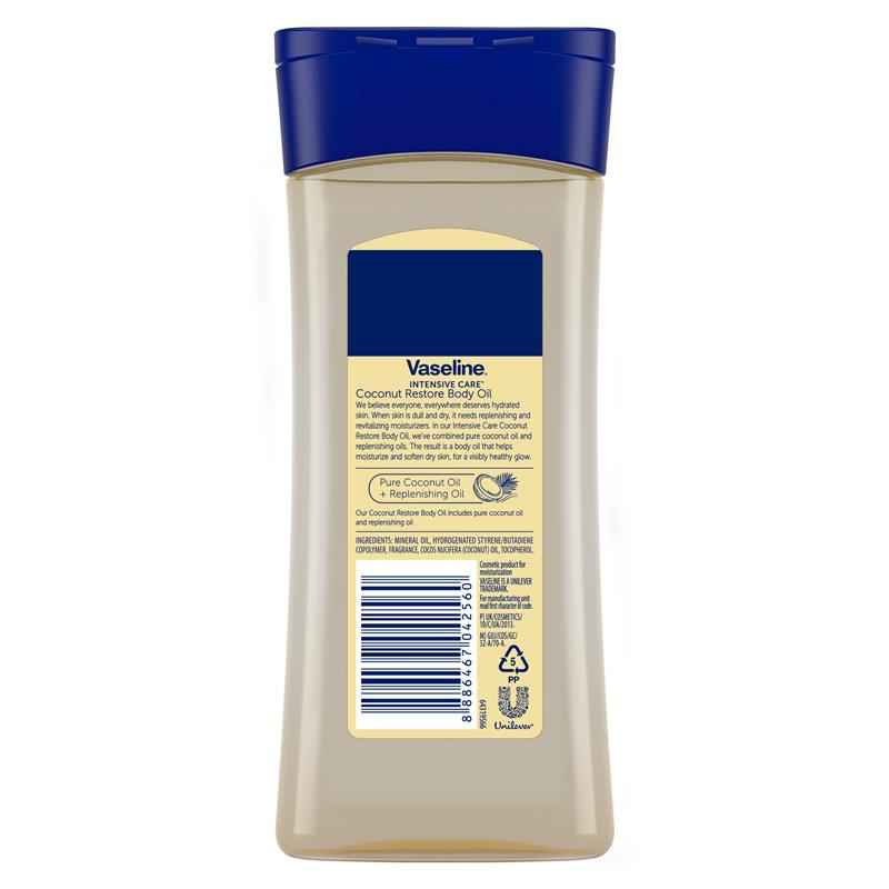 Vaseline Body Oil Coconut Restore 200ml