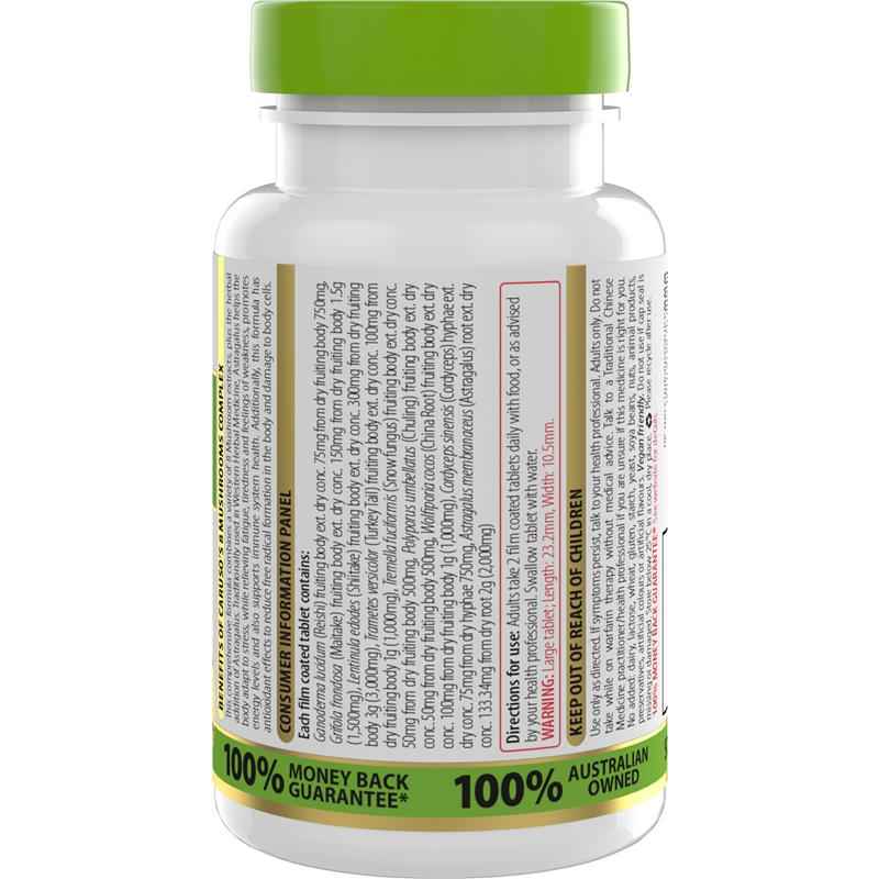 Carusos Mushroom Complex 60 Capsules