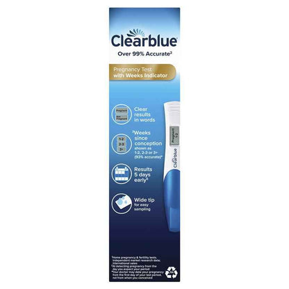 Clearblue Digital Pregnancy Test Weeks Indicator 1 Test