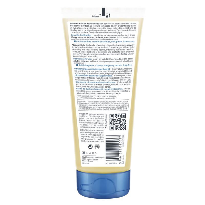 Bioderma Atoderm Shower Oil 100ml