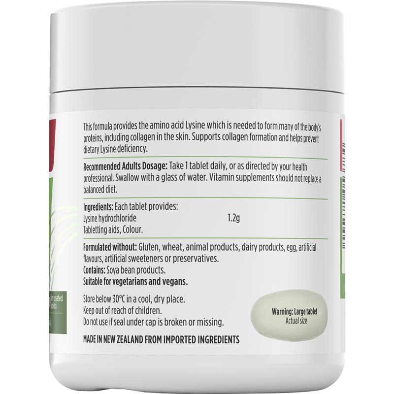 Nutra-Life Lysine 1200mg 60 Tablets NEW