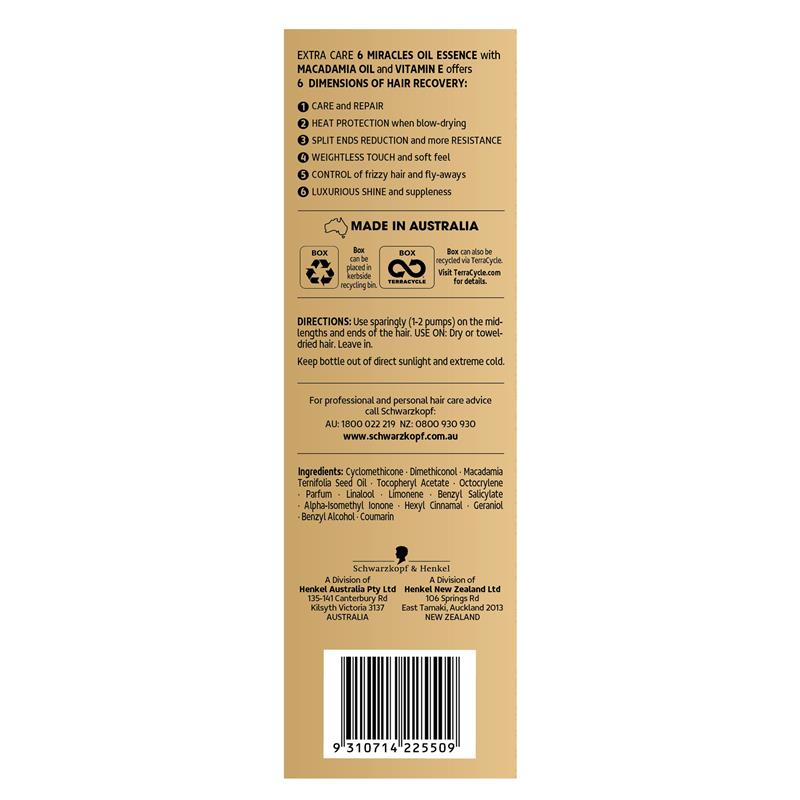 Schwarzkopf Extra Care 6 Miracles Oil Essence 100ml