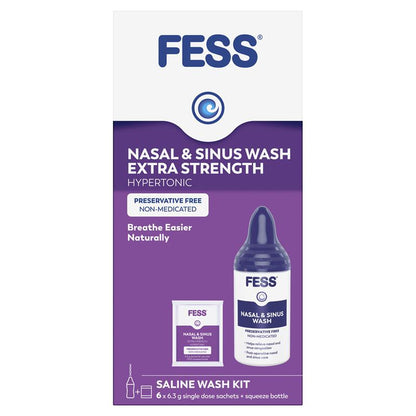 Fess Nasal & Sinus Wash Extra Strength Starter Kit 6 Sachets - GimmeNow