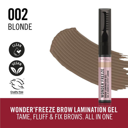 Rimmel Wonder Freeze Brow Lamination Gel 002 Blonde