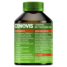Cenovis Sugarless C 500mg 300 Orange Flavour Chewable Tablets - GimmeNow