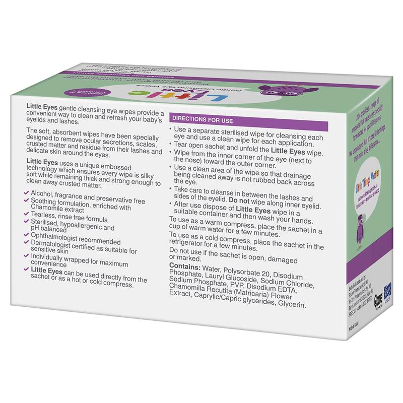 Little Eyes Cleansing Wipes 30