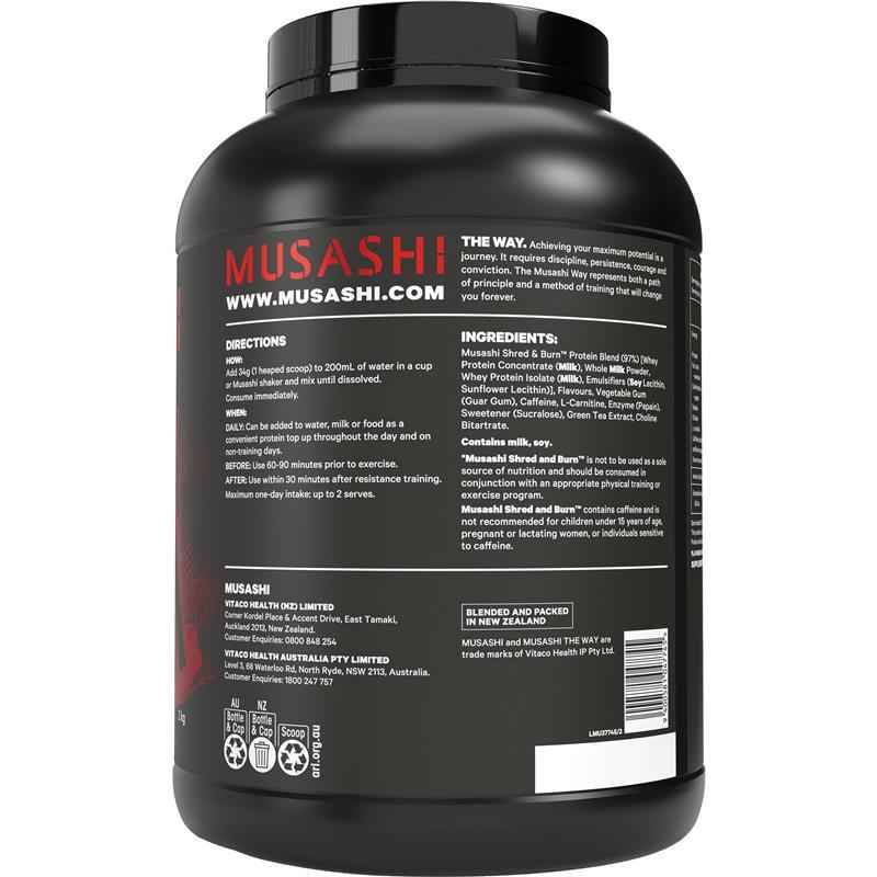 Musashi Shred And Burn Vanilla 2kg