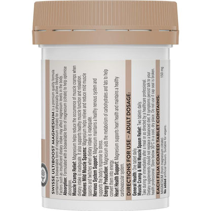 Swisse Ultiboost Magnesium 60 Tablets - GimmeNow