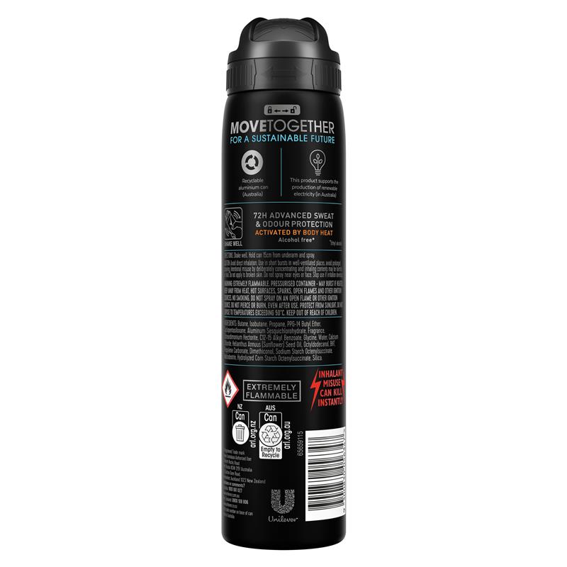 Rexona Men Advanced Antiperspirant Aerosol Invisible Dry Ice Fresh 220ml