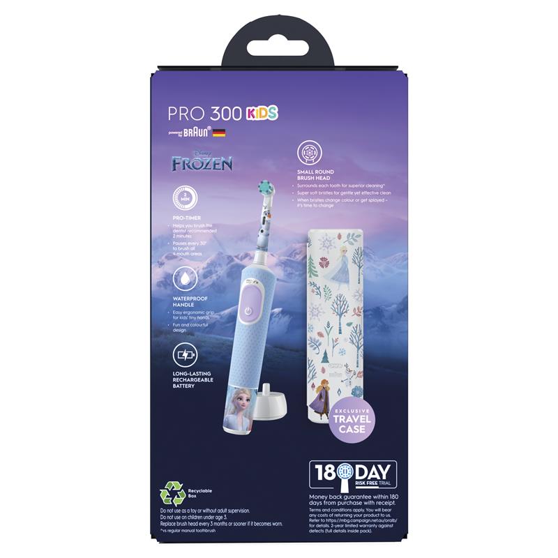 Oral B Power Toothbrush Pro 300 Kids Frozen - GimmeNow