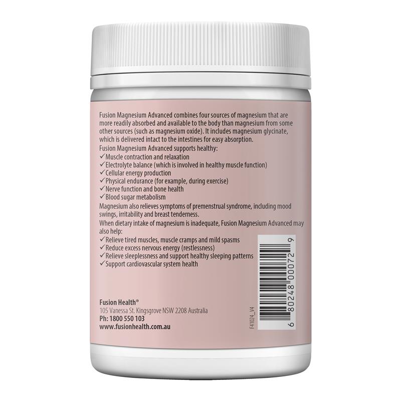 Fusion Magnesium Advanced 240 Tablets