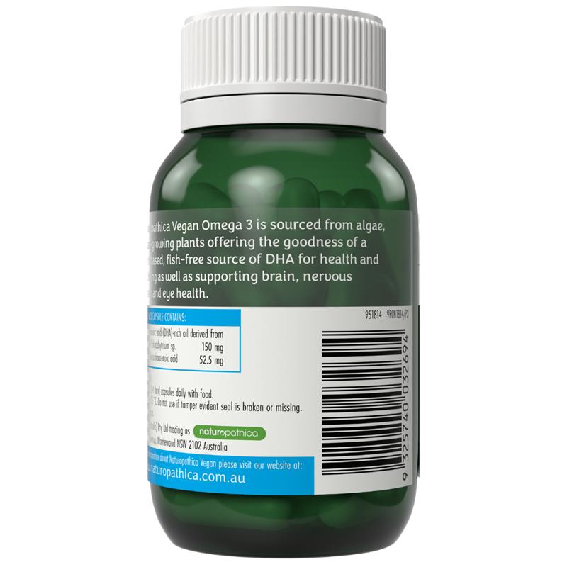 Naturopathica Vegan Omega 3 60 Capsules