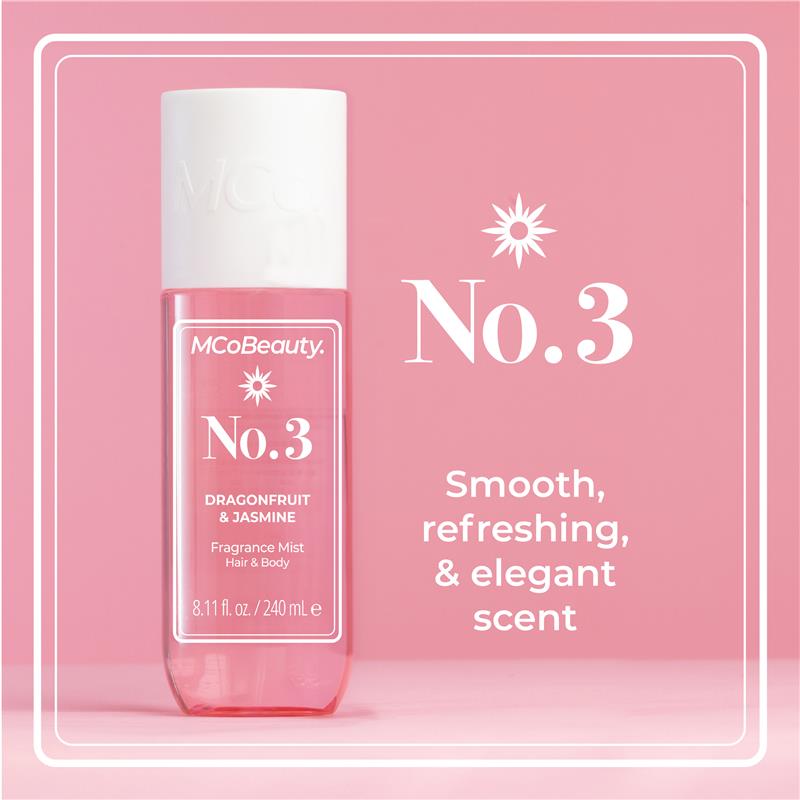 MCoBeauty Dragonfruit & Jasmine No. 3 Fragrance Hair & Body Mist 240ml