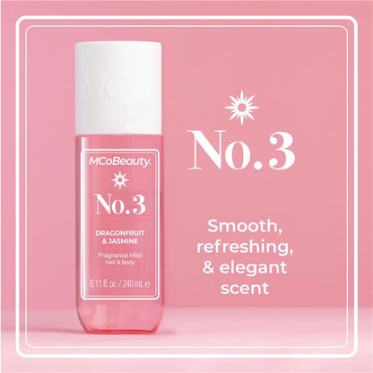 MCoBeauty Dragonfruit & Jasmine No. 3 Fragrance Hair & Body Mist 240ml