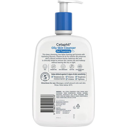 Cetaphil Oily Skin Cleanser 1.25L Exclusive Size