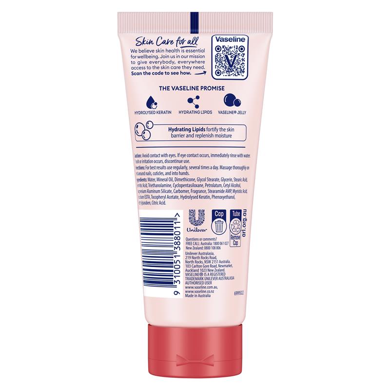 Vaseline Intensive Care Hand Cream Healthy Hands Stronger Nails 75ml