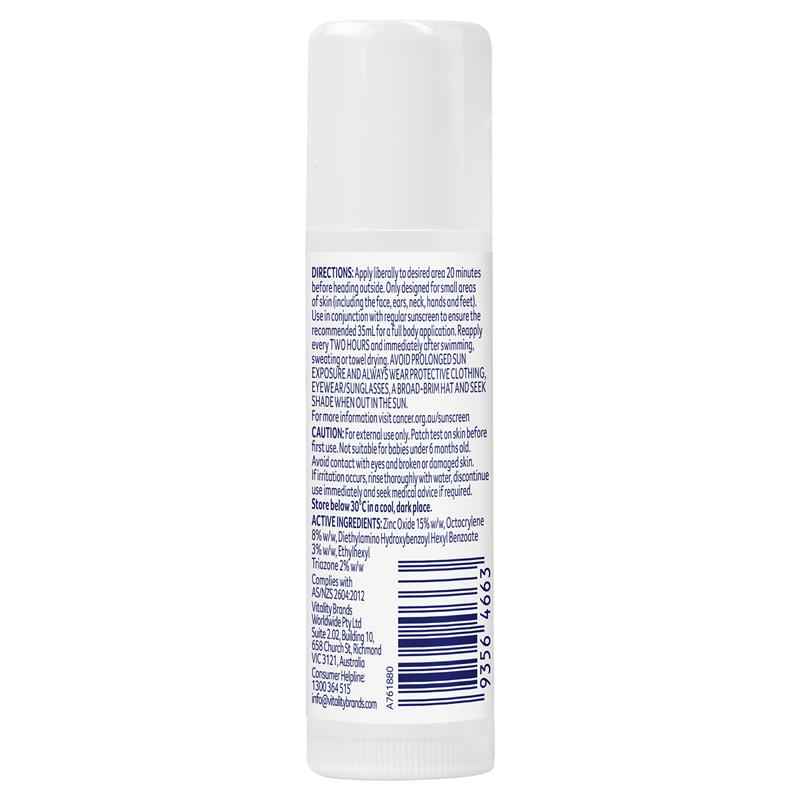 Cancer Council SPF 50+ Sport Zinc Stick White 12g