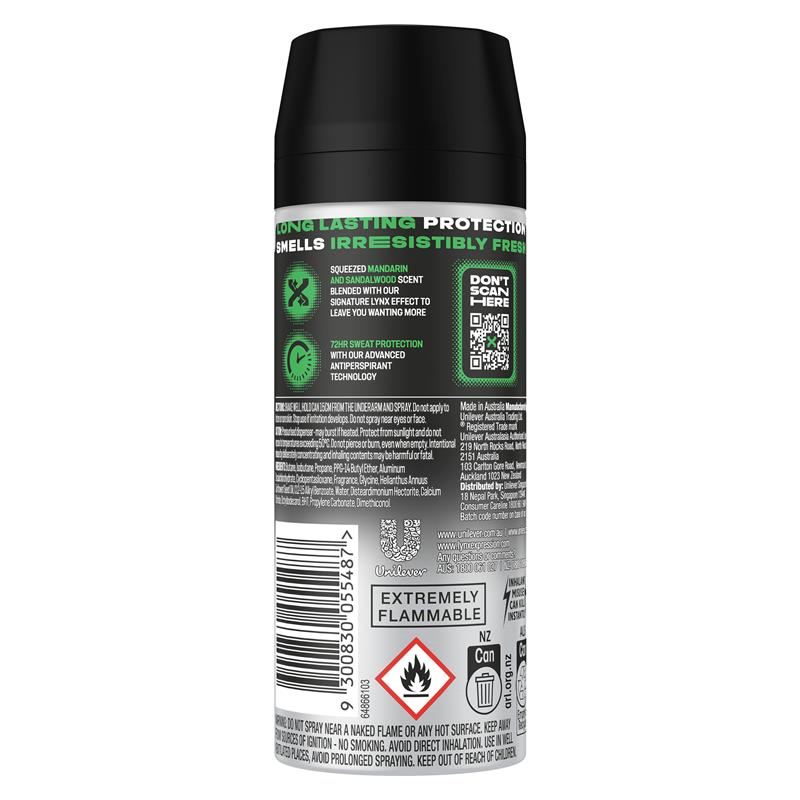Lynx Deodorant Antiperspirant Africa 165ml