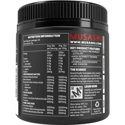 Musashi Pre Workout Tropical Punch 225g