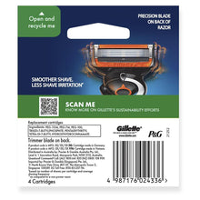 Gillette Fusion Proglide Power Razor Blades 4 Pack