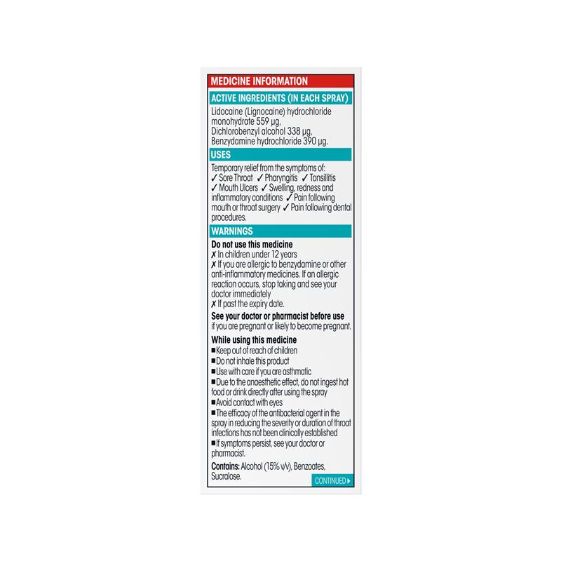 Difflam Plus Sore Throat Anaesthetic Spray Watermelon 30ml