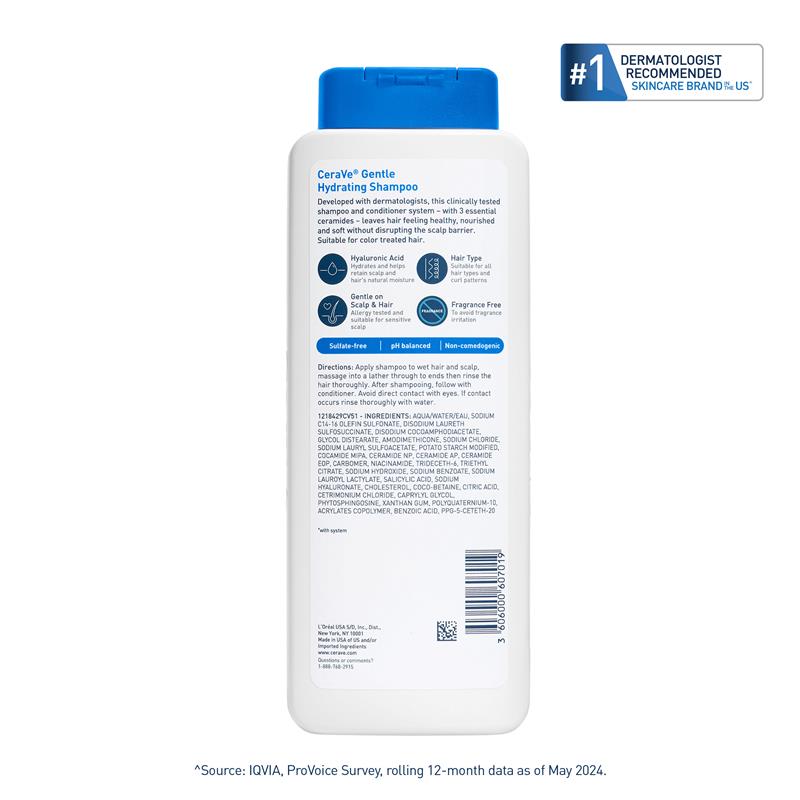 CeraVe Hair Gentle Hydrating Shampoo 355ml