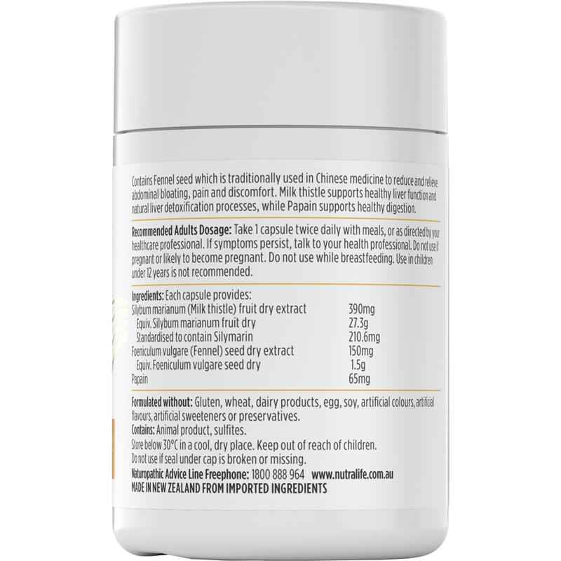 Nutra-Life Debloat & Detox 60 Capsules