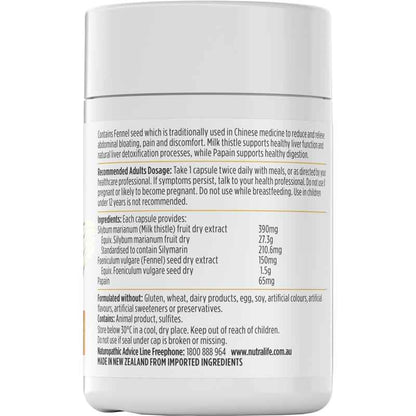 Nutra-Life Debloat & Detox 60 Capsules